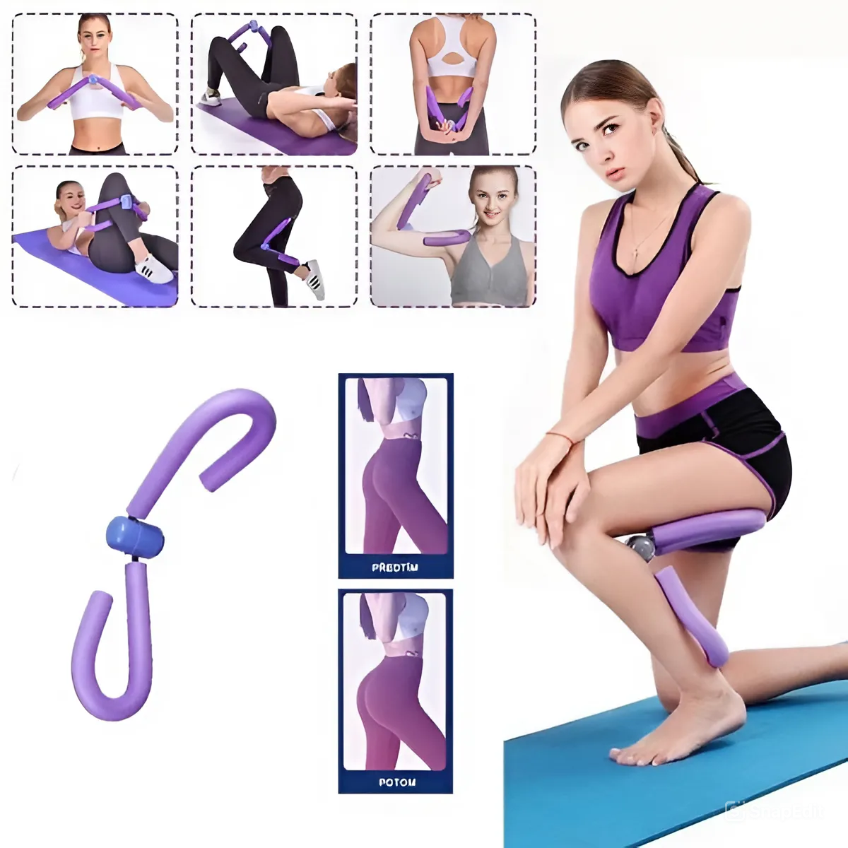 Multi-functional Thigh Master Ab Leg Arm Shaper Yoga Exerciser Fitness Workout Muscle sliming Massage Hand Gripper Tools