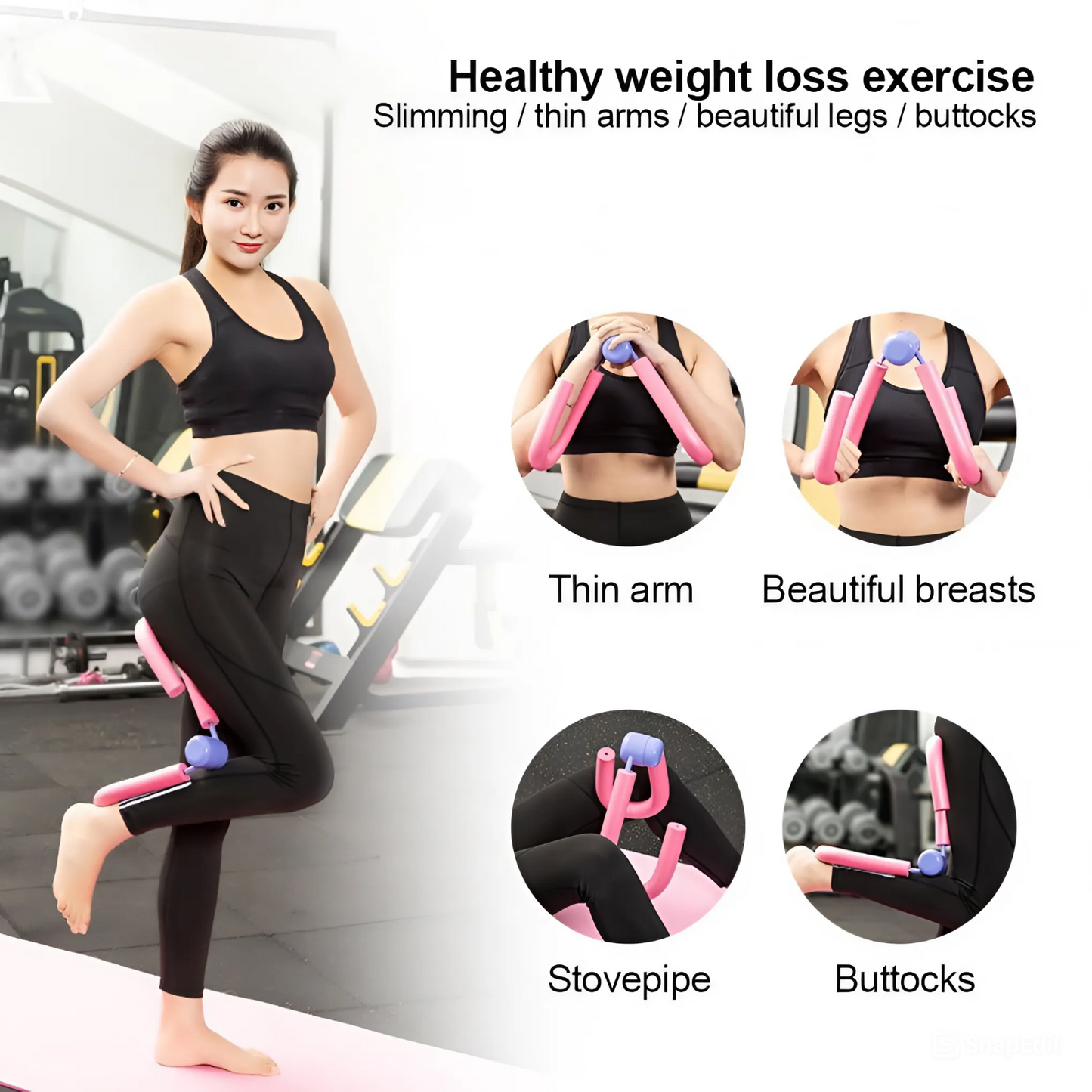 Multi-functional Thigh Master Ab Leg Arm Shaper Yoga Exerciser Fitness Workout Muscle sliming Massage Hand Gripper Tools